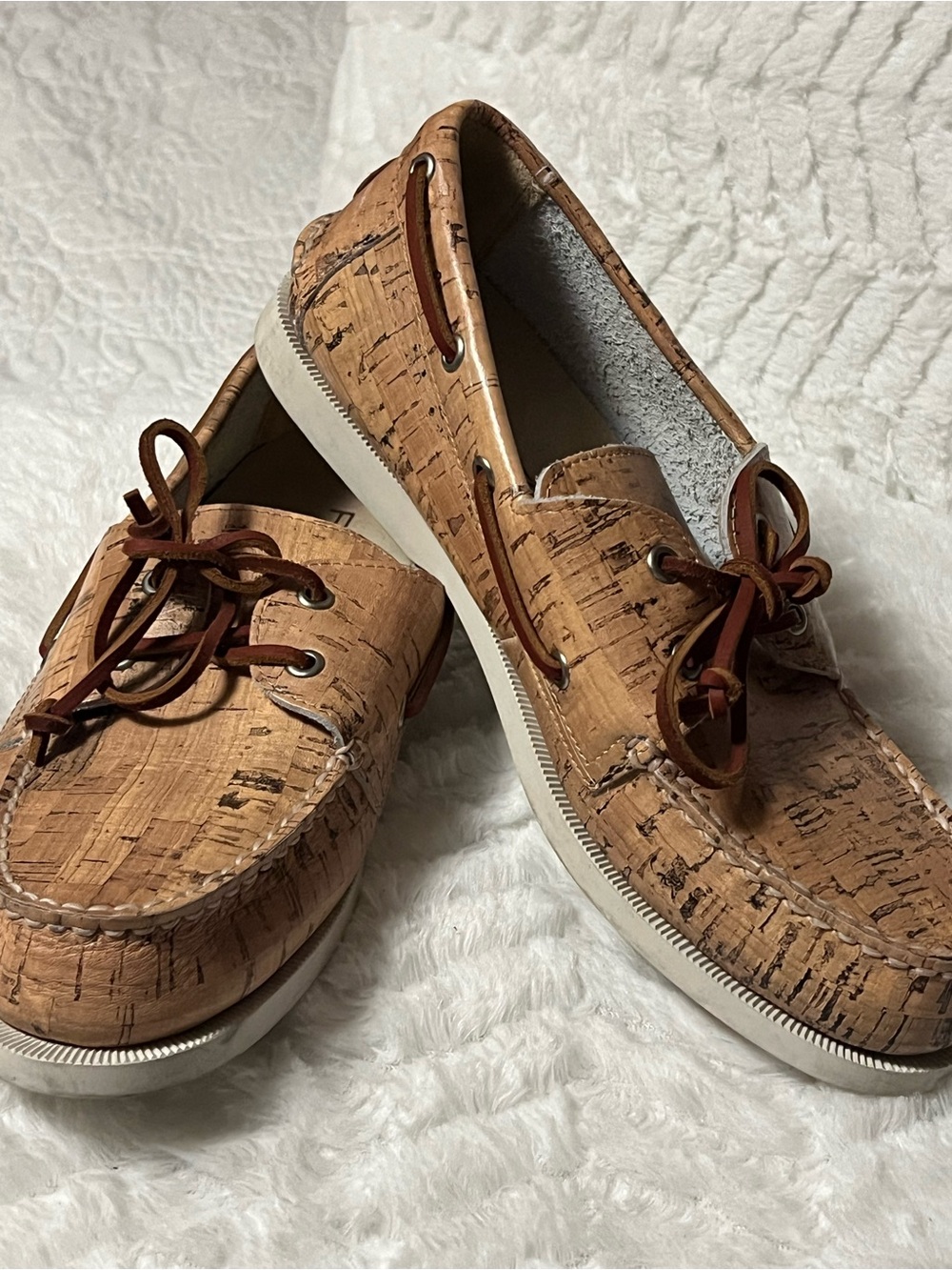 Froats Men's Cork Boat/Driving Shoes in Light Brown